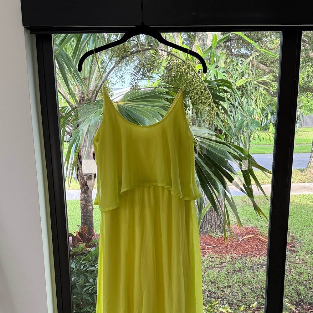 Alythea Lime Green Maxi Dress